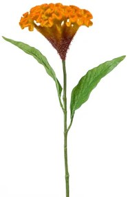 Umelý kvet Celosia žltá oranžová 62 cm