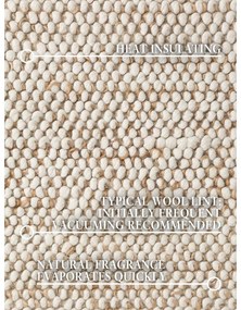 Béžový ručne tkaný koberec s prímesou vlny 200x300 cm Peas – Villeroy&amp;Boch