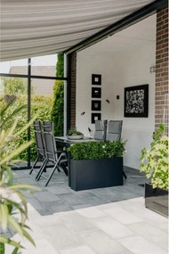 Kvetináč ELEMENTO SLIM, sklolaminát, šírka 90 cm, antracit