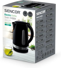 Rýchlovarná kanvica Sencor SWK 1749BK čierna