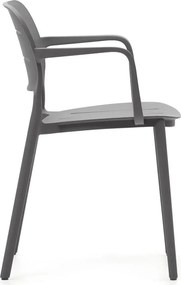 Sivá plastová záhradná stolička Morella – Kave Home