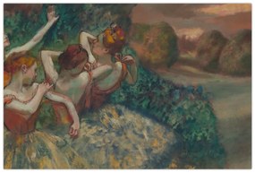 Obraz - Edgar Degas, Four Dancers, reprodukcia (90x60 cm)