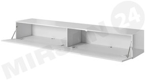 TV stolík/skrinka Kylara 200 (biela + lesk biely). Vlastná spoľahlivá doprava až k Vám domov. 1053744