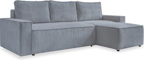 XXXLutz ROHOVÁ SEDAČKA, textil, svetlosivá MID.YOU - Sedačky - 001454005304