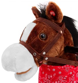 RAMIZ Hojdací koník Pony 74 cm - tmavo-hnedý