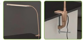 ACA Lighting LED stmievateľná stolná lampička DELGADO 5W/230V/4000K/320Lm/120°/IP20, zlatá
