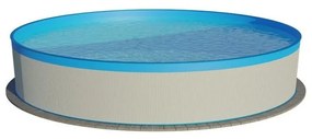 Bazén Planet Pool oceľový 3,5 x 0,9 m Biela/Modrá + skimmer