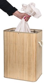 Kôš na bielizeň SOREN  80 l bambusový