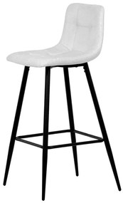 Autronic Barová stolička, biela, látka, AUB-X7015 WT2