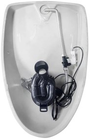 Isvea Isvea, DYNASTY urinál s automatickým splachovačom 6V DC, zakrytý prívod vody, 39x48 cm, 10SZ92001-SENSOR