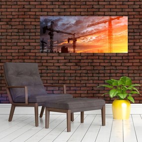 Obraz - Stavenisko (120x50 cm)