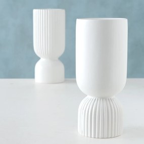 Dekoračná keramická váza GINO, matt white