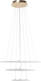Toolight Toolight, LED stropné svietidlo 46cm, 100W, G042-3CP, zlatá lesklá, OSW-06309