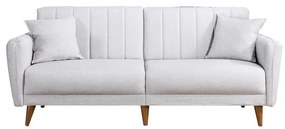 Rozkladacia dvojmiestná pohovka KITO krémová