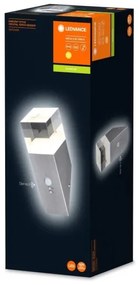 Ledvance - LED Vonkajšie nástenné svietidlo so senzorom CRYSTAL 1xLED/5W/230V IP44