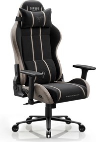 Látková herná stolička čierno-béžová Diablo X-One 2.0 Camel Black King