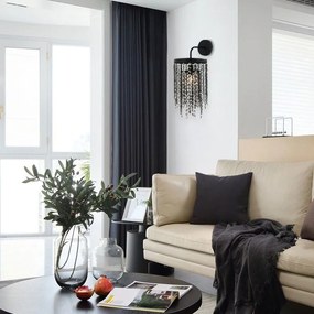 Toolight Toolight, nástenné svietidlo 1xE27, APP1315-W, čierna, OSW-06350