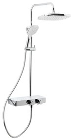 Sprchový systém SAT s termostatickou batériou biela / chróm SATSSTHP, 1 ks