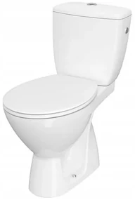 Cersanit Kaskáda, kombi wc so splachovaním 3/6l, vertikálny odpad + sedátko s polypropylénu, biela, K100-207