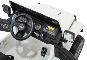 Ramiz Jeep Wrangler Rubicon LIFT elektrické autíčko pre deti biele