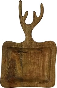 Misa z mangového dreva s parožím - 25 * 2 * 40cm