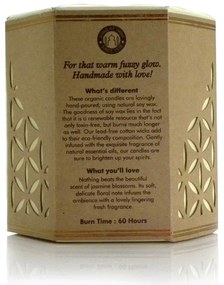 Prírodná vonná sójová sviečka 200g v jantárovom skle, Madurai Jasmine v jantárovom skle