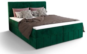 Manželská posteľ Boxspring 140 cm Barack (olivová) (s matracom a úložným priestorom). Akcia -20%. Vlastná spoľahlivá doprava až k Vám domov. 1046383