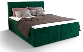 Manželská posteľ Boxspring 140 cm Barack (olivová) (s matracom a úložným priestorom). Vlastná spoľahlivá doprava až k Vám domov. 1046383