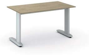 Kancelársky písací stôl PRIMO FLEXIBLE 1400 x 800 mm, dub prírodný