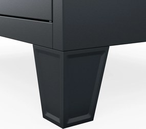 Šatníková skriňa pre zamestnancov antracitová BARTEK 1 Plus 292 x 1720 x 450 mm