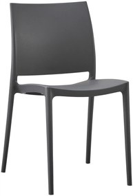 Stolička Meton - Tmavo sivá