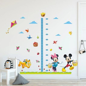 Samolepka na stenu "Detský meter - Mickey a Minnie 2" 170x100 cm