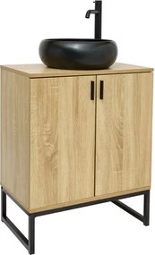 Ceramia Easy kúpeľňová skrinka s umývadlom 60x73x36 cm svetlý dub lesk EASYUMDB6