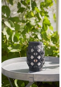 Čierny lampáš Star Trading Flame Lantern, výška 23 cm