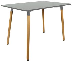 Sivý jedálenský stôl BERGEN 140x80 cm
