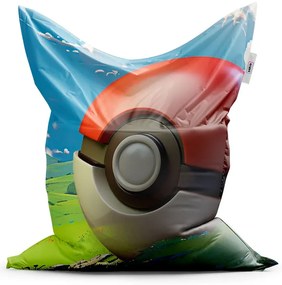 Sablio Sedací vak Pokemon ball Krajina - 150x100 cm