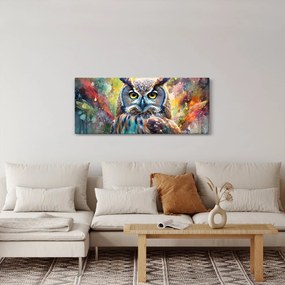 Obraz - Maľba sovy (120x50 cm)