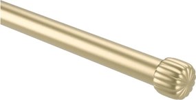 Matne zlatá oceľová roztiahnuteľná garniža 168 - 305 cm Cleo – Umbra