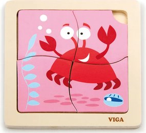 Puzzle na podložke Viga 50146 krab