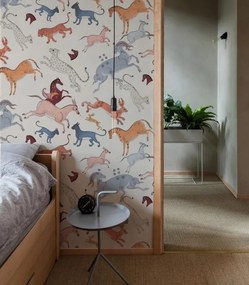 WALLCOLORS Oriental Animals Beige  wallpaper - tapeta POVRCH: Prowall Canvas