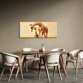 Obraz - Žirafy (120x50 cm)