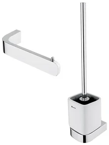 NIMCO NK set-94KN-26 - Nástenná WC štetka a držiak toaletného papiera NIKAU chróm NM0056