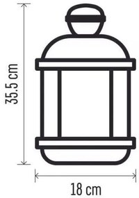 EMOS LED lampáš so sviečkami DCLV15
