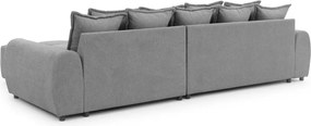 Sivá rohová pohovka (pravý roh/s leňoškou) Albane – Ropez