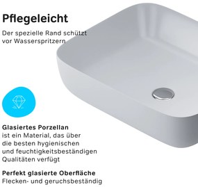 Pultové umývadlo 51 AM.PM Func MFAWCC10510WG biele lesklé