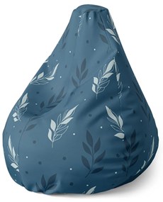 Sablio Sedací vak Pear Modré klásky - 70 x 95 x 15 cm