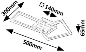 Rabalux 71381 - LED stropné svietidlo ELLINOR LED/24W/230V 3000K