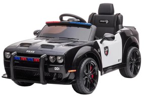 Elektrické autíčko Dodge Challenger Policie 50W/4500 mAh čierno-biele