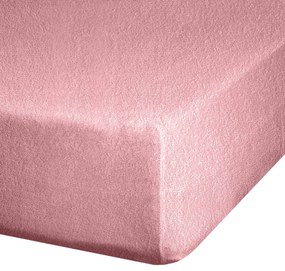 FROTÉ PRESTIERADLO 180X200 CM, VÝŠKA 20 CM PÚDROVO RUŽOVÉ