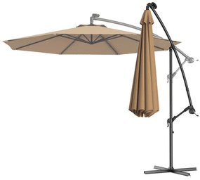 Závesný slnečník 2,7 m, Khaki